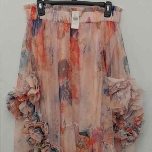 Maeve (Anthropologie) 3-D Tulle Mesh Skirt Sz M - Picture 14 of 16